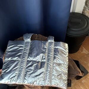 Bath & Body Works Silver Tote Bag